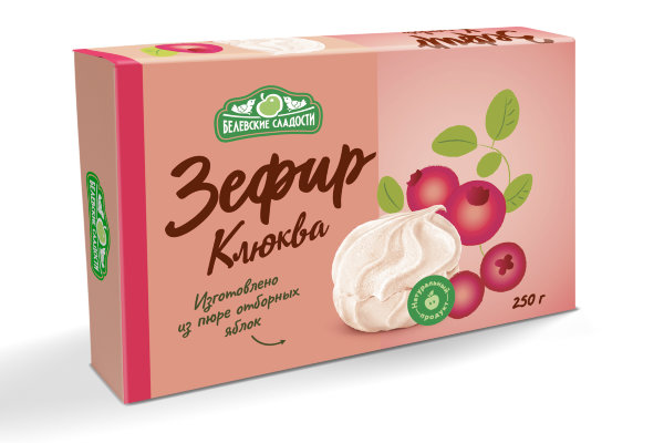№2 Зефир белевский "Клюква" 250г в Апшеронске
