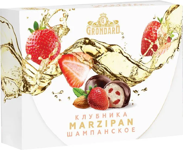 №1 TM Grondard       (10185) Конфеты глазированные Марципановые Клубника и Шампанское, 98г в Апшеронске